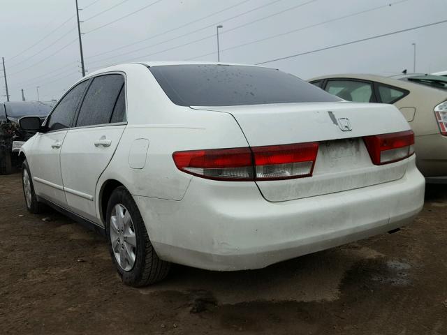 3HGCM56373G706707 - 2003 HONDA ACCORD LX WHITE photo 3