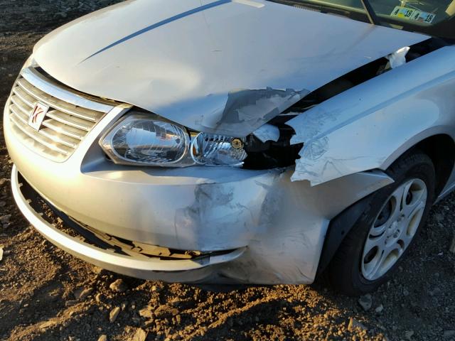 1G8AJ52FX5Z129926 - 2005 SATURN ION LEVEL SILVER photo 9