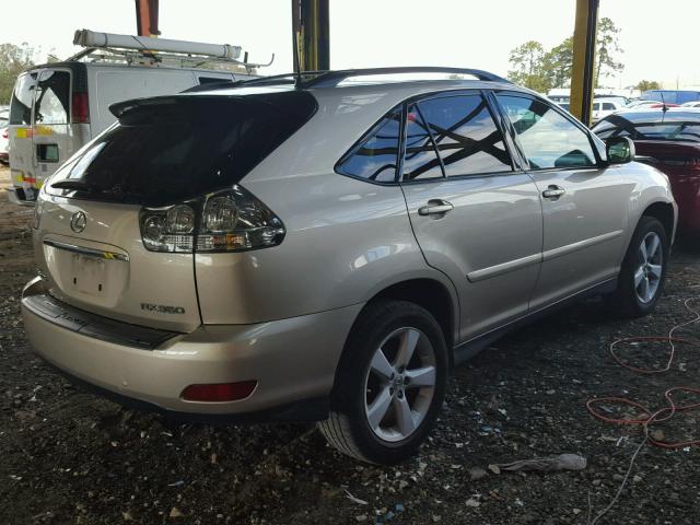 2T2GK31U47C017830 - 2007 LEXUS RX 350 BEIGE photo 4