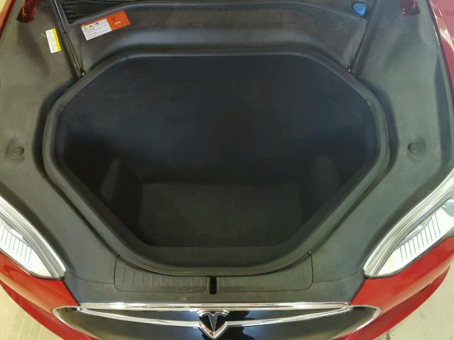 5YJSA1E44GF120404 - 2016 TESLA MODEL S RED photo 7