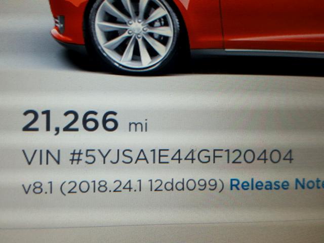 5YJSA1E44GF120404 - 2016 TESLA MODEL S RED photo 8