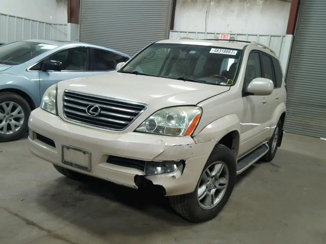 JTJBT20X830017851 - 2003 LEXUS GX 470 WHITE photo 2