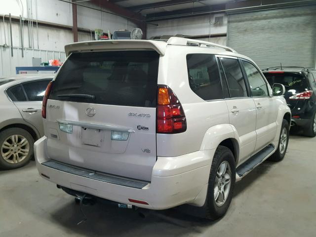 JTJBT20X830017851 - 2003 LEXUS GX 470 WHITE photo 4