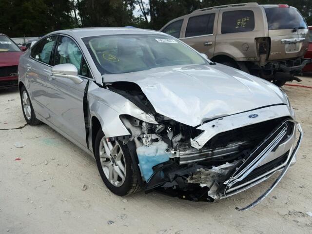 3FA6P0HD4ER217500 - 2014 FORD FUSION SE SILVER photo 1