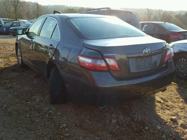 4T1BK46K29U092183 - 2009 TOYOTA CAMRY SE GRAY photo 3