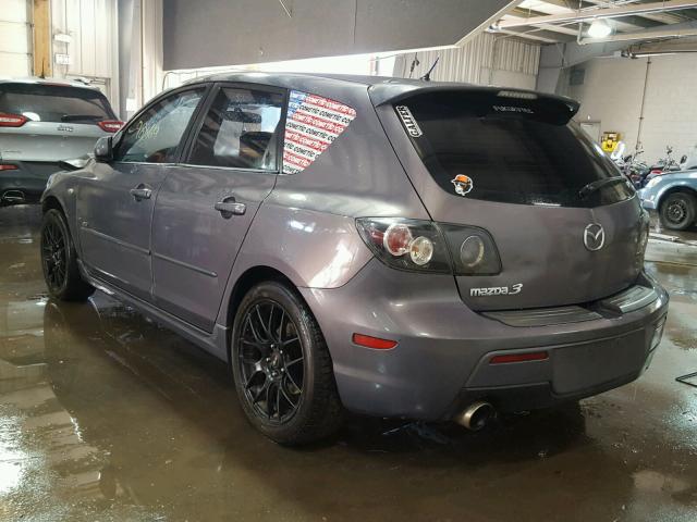 JM1BK143571691690 - 2007 MAZDA 3 HATCHBAC GRAY photo 3