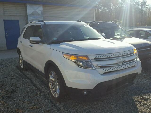 1FM5K7F86FGA61404 - 2015 FORD EXPLORER L WHITE photo 1