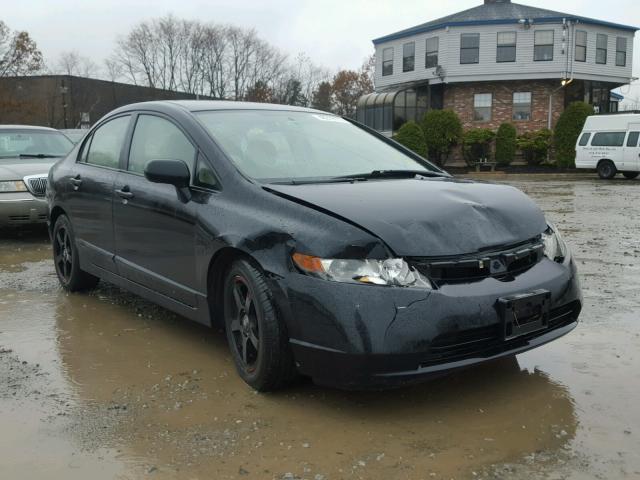 2HGFA165X6H517263 - 2006 HONDA CIVIC LX BLACK photo 1