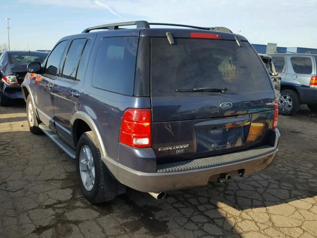 1FMZU73K23ZA85162 - 2003 FORD EXPLORER X BLUE photo 3