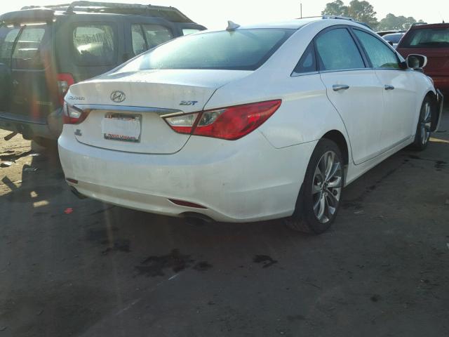 5NPEC4AB5CH443188 - 2012 HYUNDAI SONATA SE WHITE photo 4