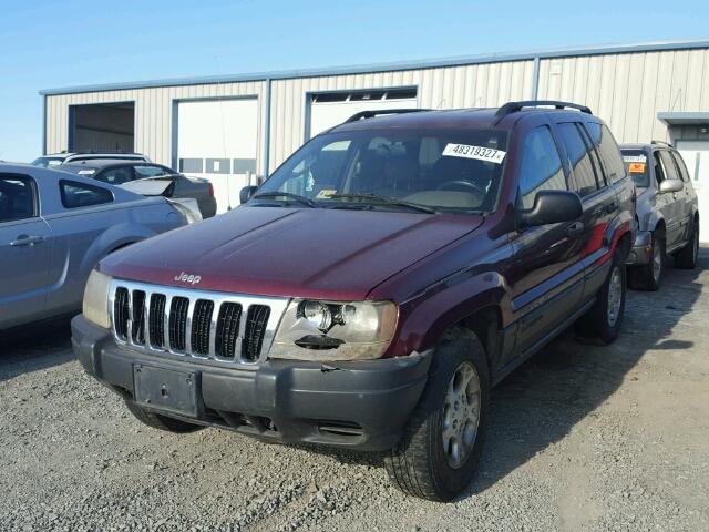 1J4GW48S22C235067 - 2003 JEEP GRAND CHER MAROON photo 2