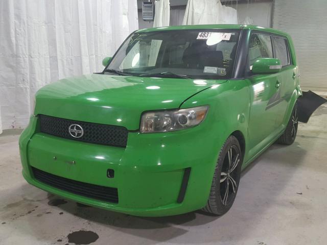 JTLKE50E591093189 - 2009 TOYOTA SCION XB GREEN photo 2