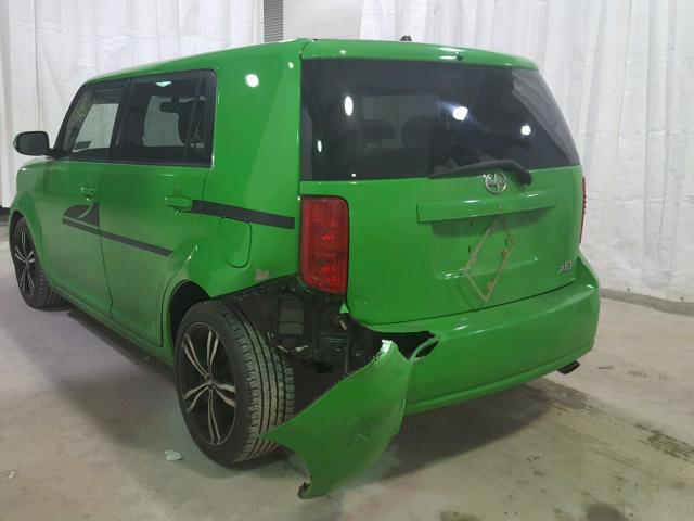 JTLKE50E591093189 - 2009 TOYOTA SCION XB GREEN photo 3