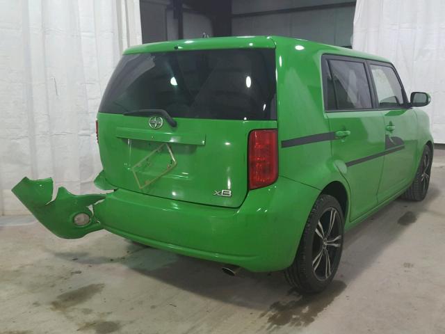 JTLKE50E591093189 - 2009 TOYOTA SCION XB GREEN photo 4