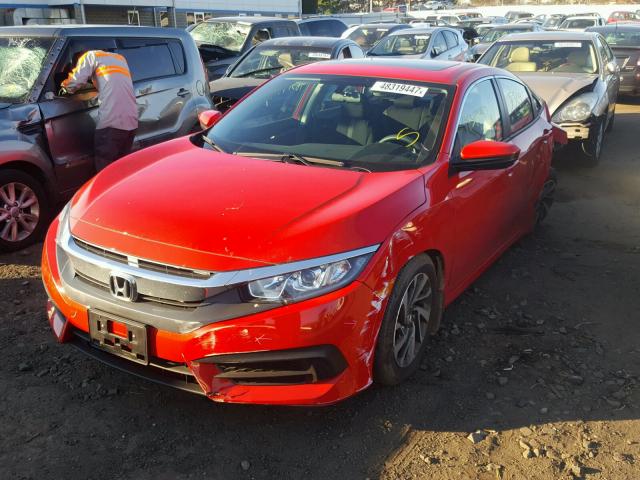 2HGFC2F71HH508438 - 2017 HONDA CIVIC EX RED photo 2