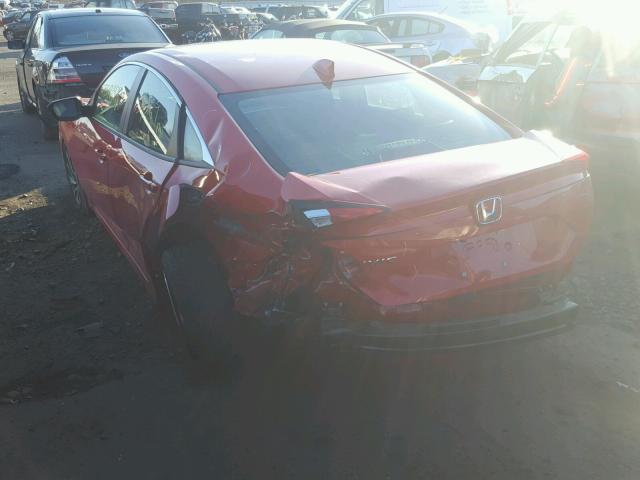 2HGFC2F71HH508438 - 2017 HONDA CIVIC EX RED photo 3