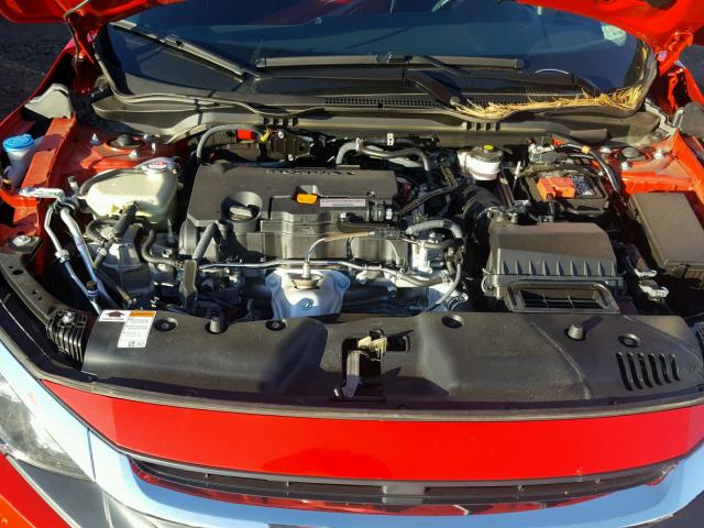 2HGFC2F71HH508438 - 2017 HONDA CIVIC EX RED photo 7