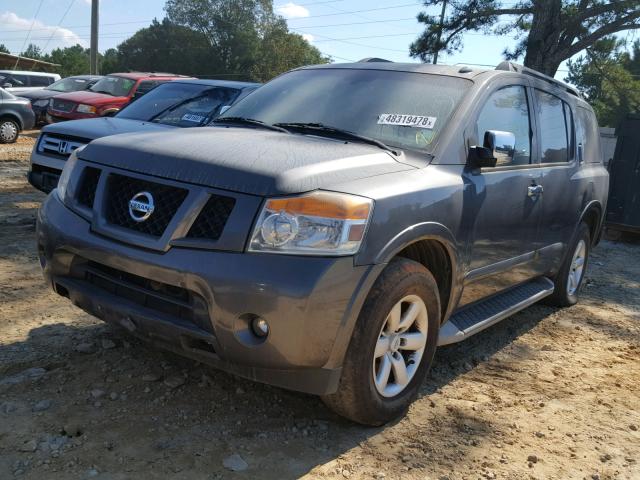 5N1AA0ND8CN610518 - 2012 NISSAN ARMADA SV GRAY photo 2