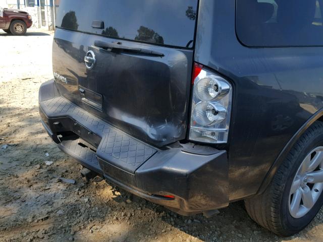 5N1AA0ND8CN610518 - 2012 NISSAN ARMADA SV GRAY photo 9