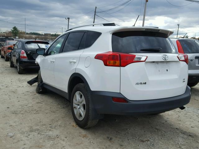 2T3BFREV6EW201744 - 2014 TOYOTA RAV4 LE WHITE photo 3