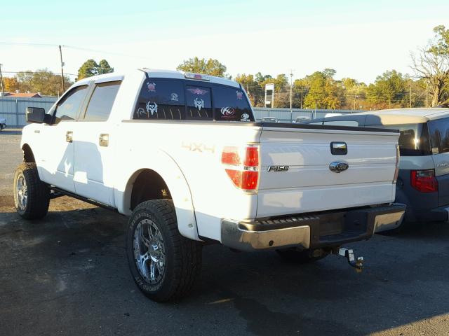 1FTFW1ET3EKD36108 - 2014 FORD F150 SUPER WHITE photo 3