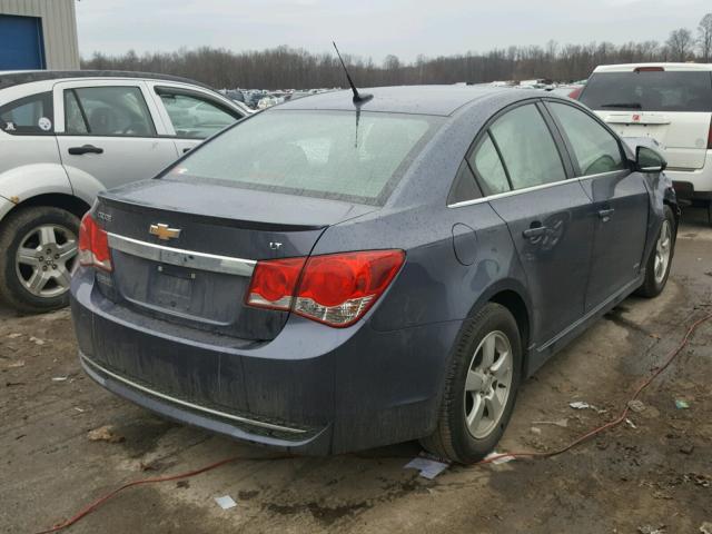 1G1PD5SB2D7291119 - 2013 CHEVROLET CRUZE LT BLUE photo 4