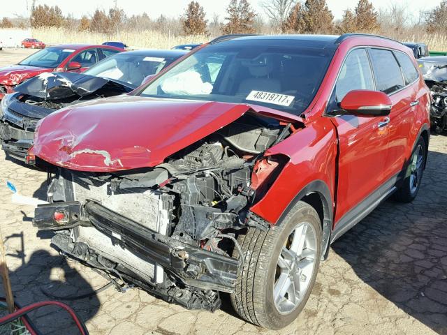 KM8SRDHF2HU202949 - 2017 HYUNDAI SANTA FE S RED photo 2