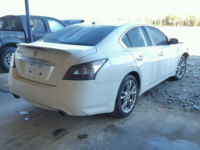 1N4AA5APXDC822812 - 2013 NISSAN MAXIMA S WHITE photo 4