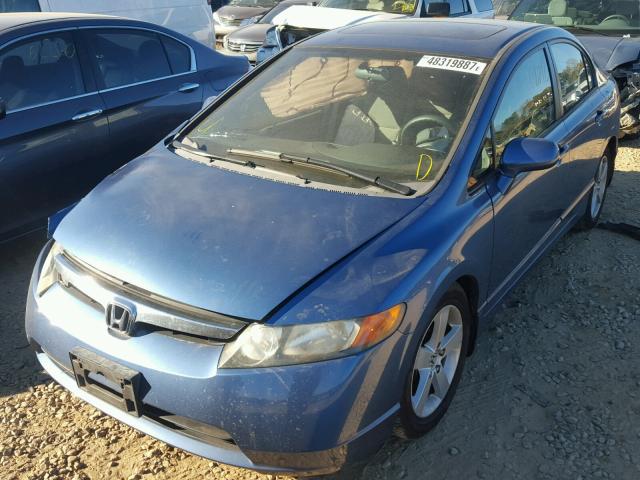 1HGFA16876L065639 - 2006 HONDA CIVIC EX BLUE photo 2