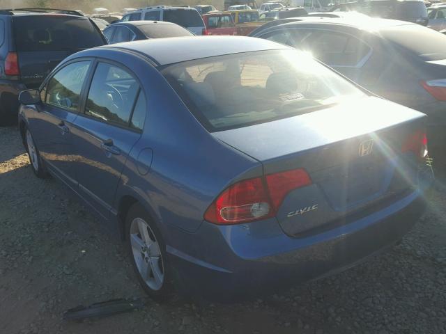 1HGFA16876L065639 - 2006 HONDA CIVIC EX BLUE photo 3