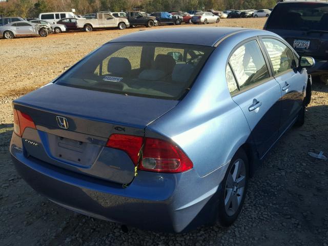 1HGFA16876L065639 - 2006 HONDA CIVIC EX BLUE photo 4