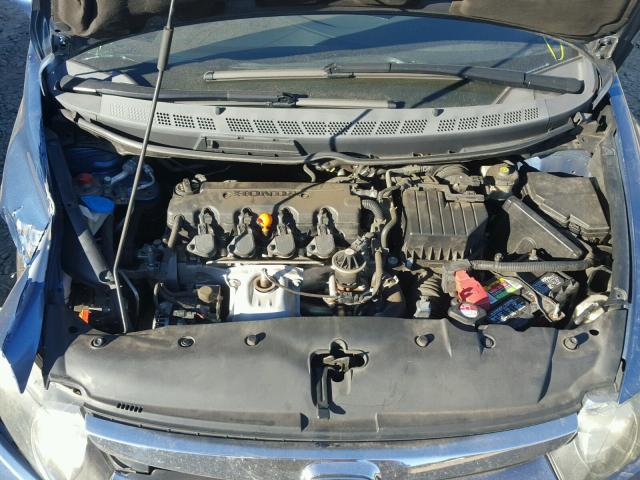 1HGFA16876L065639 - 2006 HONDA CIVIC EX Mavi foto 7