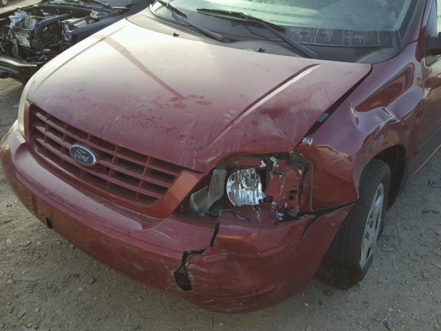 2FMZA51655BA35140 - 2005 FORD FREESTAR S MAROON photo 9