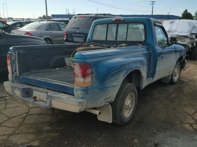 1FTCR10A5VPA56192 - 1997 FORD RANGER TEAL photo 4