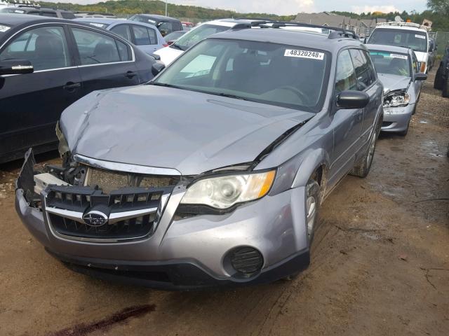 4S4BP60C386328258 - 2008 SUBARU OUTBACK GRAY photo 2