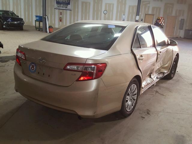 4T4BF1FK6CR168035 - 2012 TOYOTA CAMRY BASE CREAM photo 4