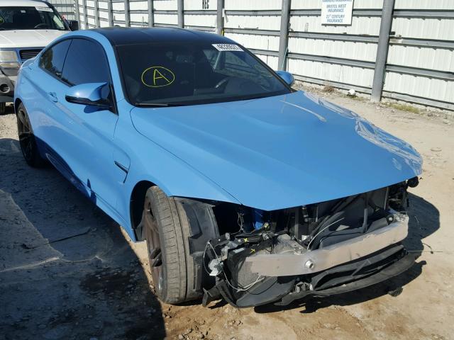 WBS3R9C50FK333075 - 2015 BMW M4 BLUE photo 1