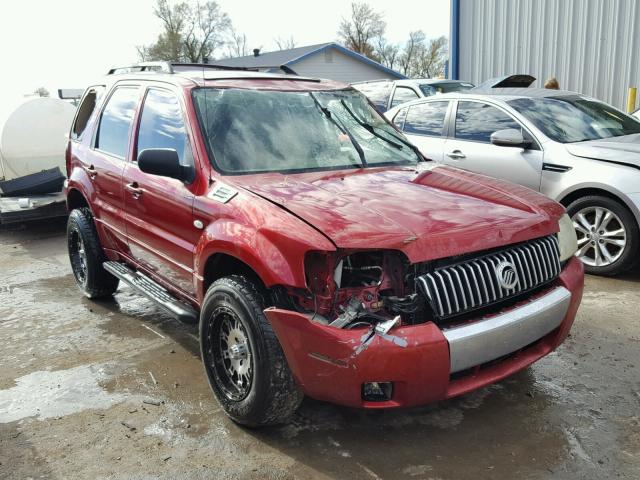 4M2YU56175DJ09733 - 2005 MERCURY MARINER RED photo 1