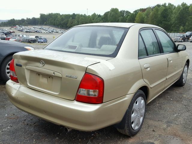 JM1BJ225510432630 - 2001 MAZDA PROTEGE LX GOLD photo 4