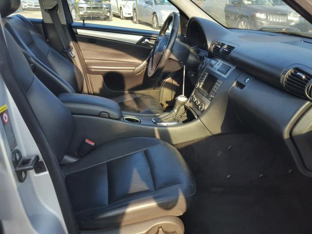 WDBRF52H66F783545 - 2006 MERCEDES-BENZ C GENERATI SILVER photo 5