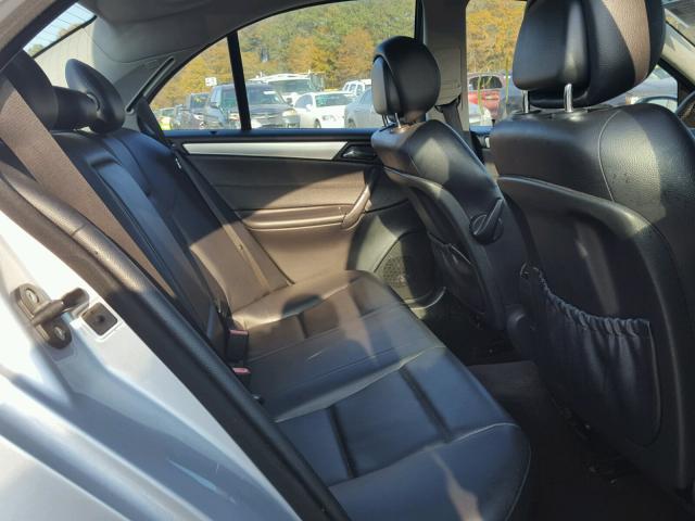 WDBRF52H66F783545 - 2006 MERCEDES-BENZ C GENERATI SILVER photo 6