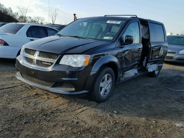 2C4RDGCG1CR154224 - 2012 DODGE GRAND CARA BLACK photo 2