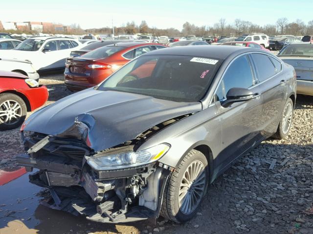 3FA6P0K90GR116834 - 2016 FORD FUSION TIT GRAY photo 2