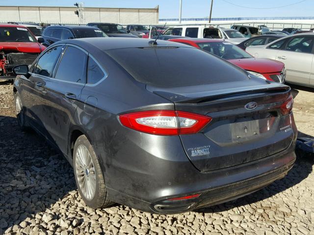 3FA6P0K90GR116834 - 2016 FORD FUSION TIT GRAY photo 3