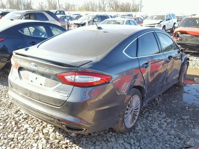 3FA6P0K90GR116834 - 2016 FORD FUSION TIT GRAY photo 4