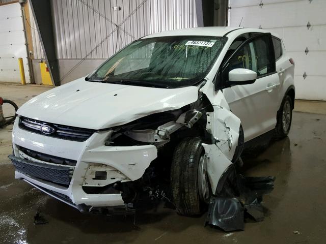 1FMCU9GX1EUE28437 - 2014 FORD ESCAPE SE WHITE photo 2