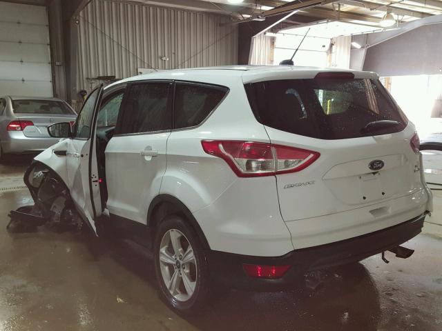 1FMCU9GX1EUE28437 - 2014 FORD ESCAPE SE WHITE photo 3