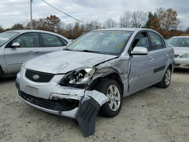 KNADE123576187112 - 2007 KIA RIO BASE SILVER photo 2