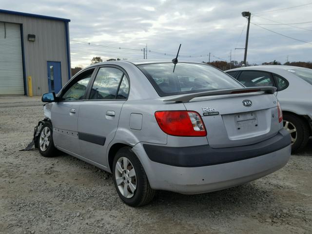 KNADE123576187112 - 2007 KIA RIO BASE SILVER photo 3