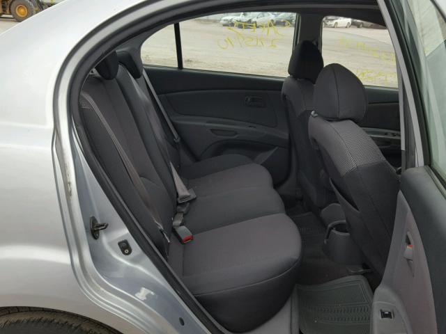 KNADE123576187112 - 2007 KIA RIO BASE SILVER photo 6